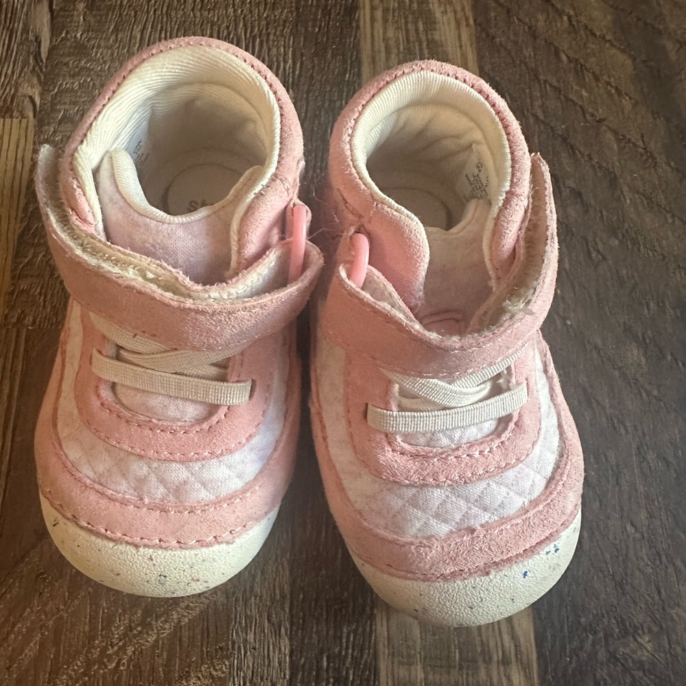 Pink Quilted Kids Shoes